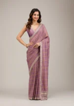 Purple Zariwork Soft Silk Saree - Image 4