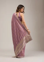 Purple Zariwork Soft Silk Saree - Image 3